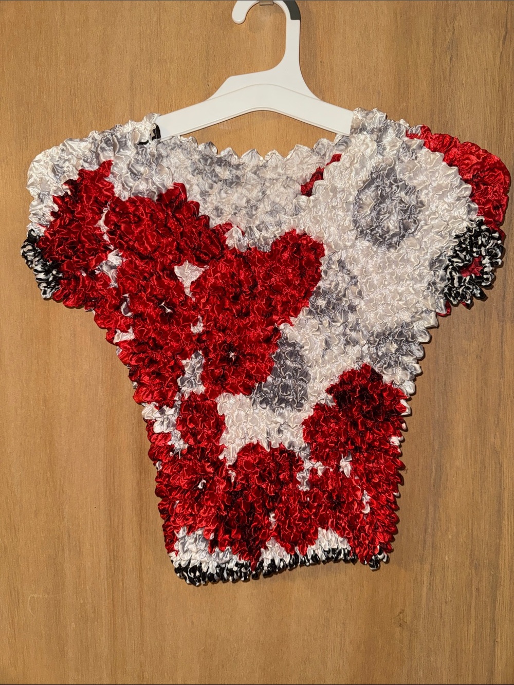 Vintage 90’s Y2K “Cinkle” Popcorn Bubble Textured Top One Size